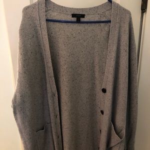 J. Crew grey speckled sweater